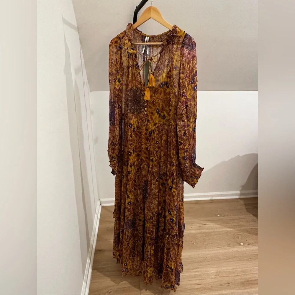 NWT Anthropologie Maxi Dress w/ Adjustable Slip - Picture 2 of 6